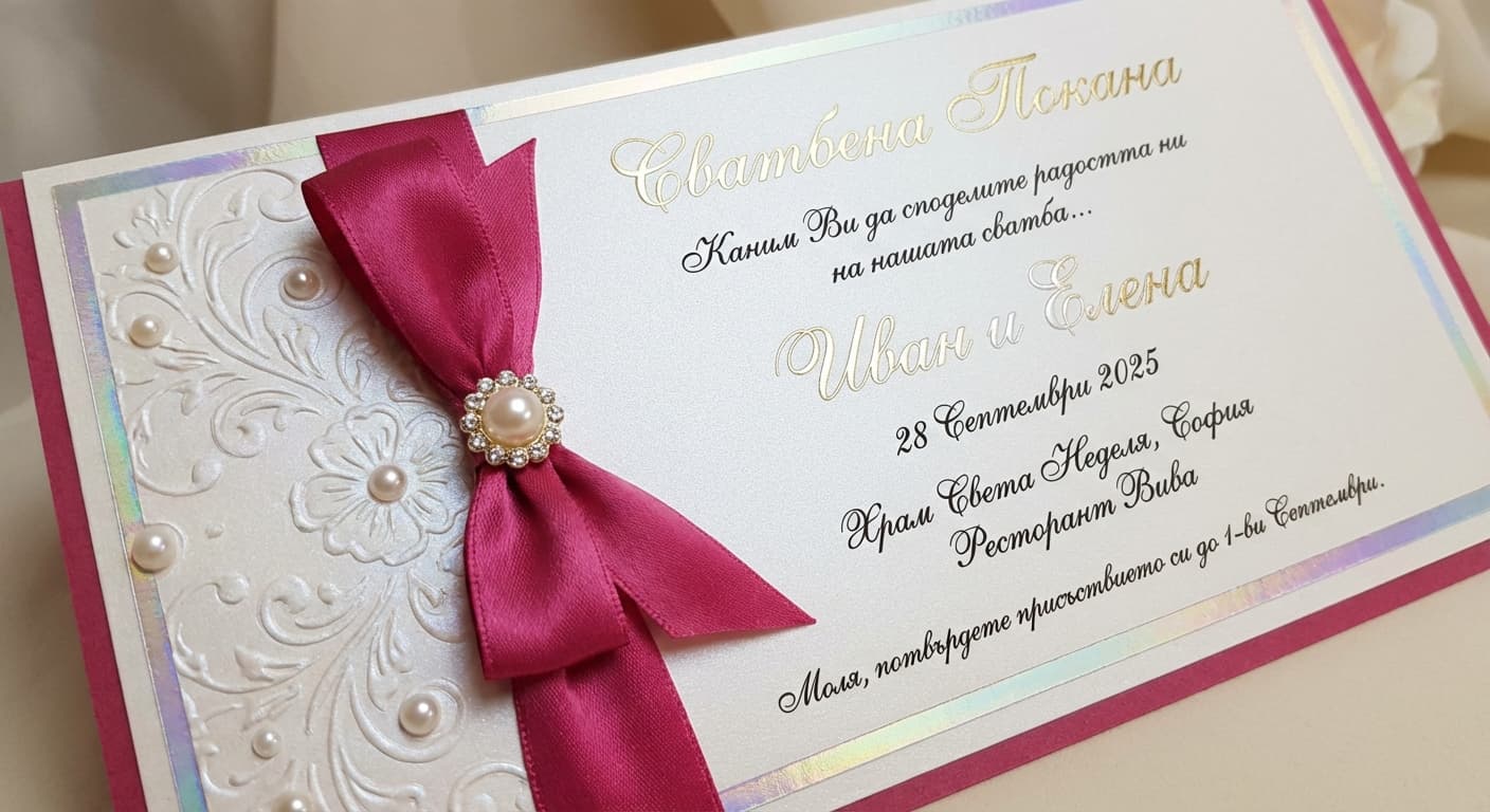 Как да изберем идеалната сватбена покана